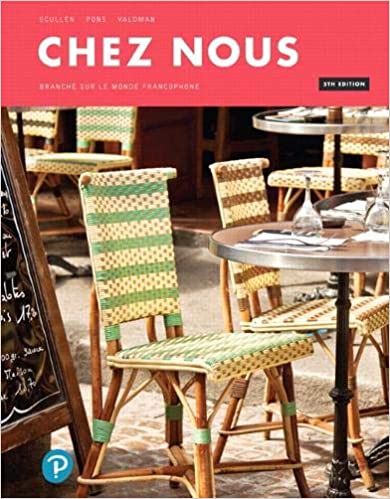 Chez nous: Branché sur le monde francophone (5th Edition) [2020] - Original PDF
